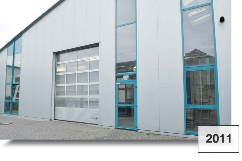 Unsere Produktionshalle im Jahr 2011